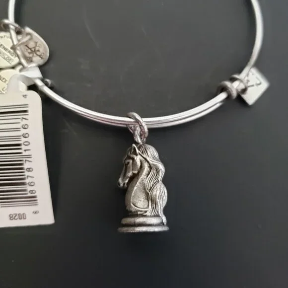 NWT ALEX AND ANI "THE KNIGHT" BRACELET Chess Horse 749 - Picture 1 of 5